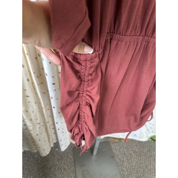 Mable Oversized Dolman Side Ruched Waist Drawstrings Manhattan Knit Dress M - Picture 5 of 8